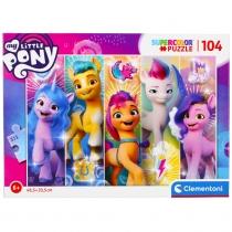 puzzle 104 el. supercolor. my little pony 25732 clementoni