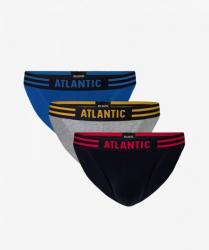 atlantic 3mp-103 niebieski/szary/granat slipy męskie 3-pack