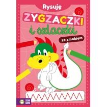 rysuję zygzaczki i szlaczki ze smokiem