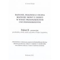 badanie, diagnoza i ocena rozwoju mowy u dzieci w wieku prze