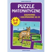 puzzle matematyczne 6-8 lat. dodawanie i odejmowanie do 20