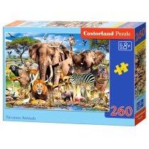 puzzle 260 el. savanna animals castorland