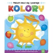 maluch bawi się i poznaje. kolory