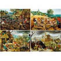 puzzle 1000 el. cztery pory roku, brueghel bluebird puzzle