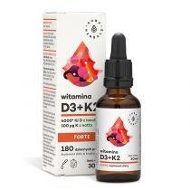 aura herbals witamina d3 (4000 iu) + k2mk7 forte suplement d