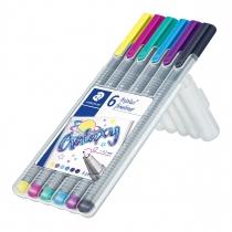 staedtler cienkopis triplus galaxy 6 kolorów