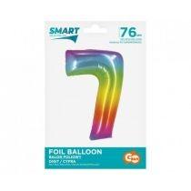 godan balon foliowy smart cyfra 7 tęczowa 76cm ch-stc7