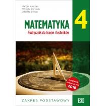 matematyka 4. liceum i technikum klasa 4. podręcznik. zakre