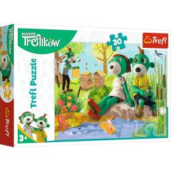 puzzle 30 trefliki nad stawem -