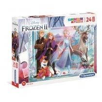 puzzle maxi 24 el. supercolor. frozen 2 clementoni