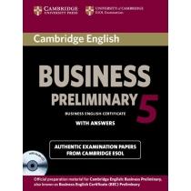 cambridge english business 5 preliminary self-study pack