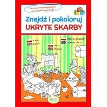 znajdź i pokoloruj ukryte skarby