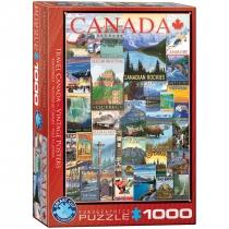 puzzle 1000 el. stare plakaty, kanada eurographics