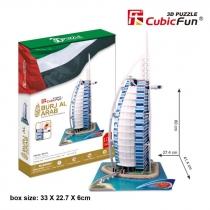 puzzle 3d 101 el. wieżowiec burj al arab cubic fun