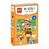 puzzle edukacyjne 24 elementy dom apli kids