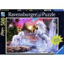 puzzle 500 el. jednorożce nad rzeką ravensburger