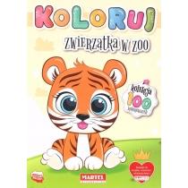 koloruj zwierzątka w zoo