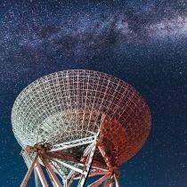 karnet kwadrat z kopertą radio telescope