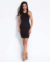 czarna mini sukienka bodycon