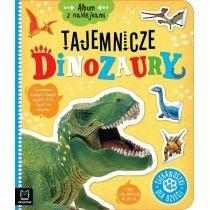 album z naklejkami. tajemnicze dinozaury