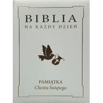 biblia na każdy dzień. chrzest złoto