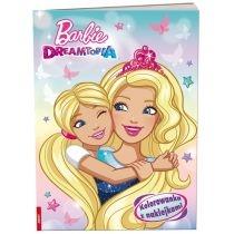 barbie dreamtopia. kolorowanka z naklejkami