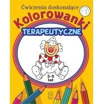 kolorowanki terapeutyczne. ćwiczenia z pajacykiem