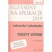 egzaminy na aplikacje 2019 teksty ustaw 2