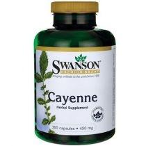 swanson, usa cayenne 450 mg - suplement diety 300 kaps.