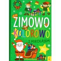 zimowo, kolorowo. z mikołajem