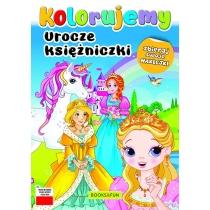 urocze księżniczki. kolorujemy