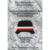 działalność informacyjna polskich organizacji podziemnych