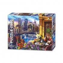 puzzle 2000 el. miasto nocą. nowy york star puzzle