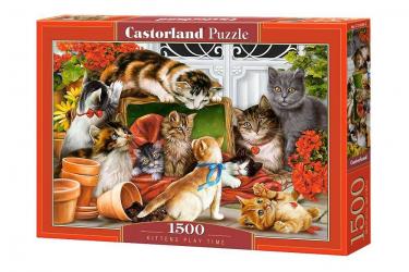 puzzle 1500 czas na zabawę kociąt c-151639-2 -