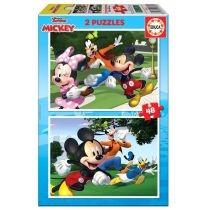 puzzle 2 x 48 el. myszka miki i przyjaciele educa