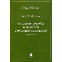 zasada subsydiarności w traktatach z maastricht i amsterdam