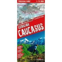 trekking map georgian caucasus 1:75 000