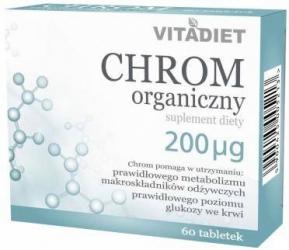 vitadiet chrom organiczny 200 mcg 60 tabl.