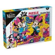 puzzle dwustronne 250 el. minnie lisciani