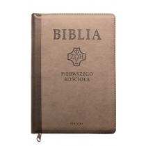 biblia pierwszego kościoła brązowa z paginatorami