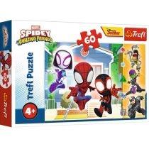 puzzle 60 el.  spidey and his amazing friends marvel. w świ