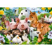 puzzle 60 el. farm friends castorland