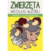 zadania do kolorowania. zwierzęta według wzoru