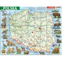 puzzle ramkowe 72 el. polska fizyczna demart