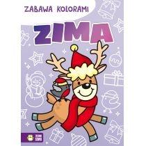 zabawa kolorami. zima