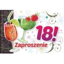 kukartka zaproszenie zz-038 urodziny 18 drinki 5 szt.