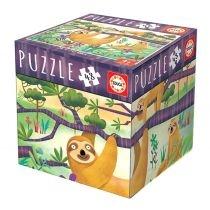 puzzle 48 el. cube. leniwce educa