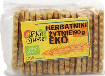 herbatniki wegańskie żytnie bio 190 g - eko taste (tast)