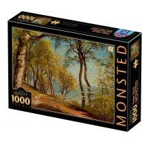 puzzle 1000 el. brzozy na wybrzeżu,  peder mork monsted d-t