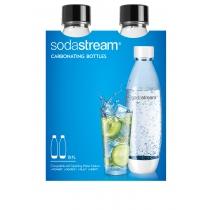 sodastream dwupak butelki fuse - czarne 2 x 1000 ml